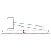 CRY047 - 13 7/8" x 4 1/4" Crystal Gavel on Black Base Thumbnail