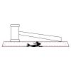 CRY047 - 13 7/8" x 4 1/4" Crystal Gavel on Black Base Thumbnail