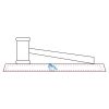 CRY047 - 13 7/8" x 4 1/4" Crystal Gavel on Black Base Thumbnail