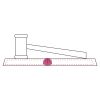 CRY047 - 13 7/8" x 4 1/4" Crystal Gavel on Black Base Thumbnail
