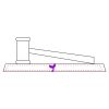 CRY047 - 13 7/8" x 4 1/4" Crystal Gavel on Black Base Thumbnail