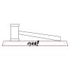 CRY047 - 13 7/8" x 4 1/4" Crystal Gavel on Black Base Thumbnail