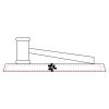 CRY047 - 13 7/8" x 4 1/4" Crystal Gavel on Black Base Thumbnail