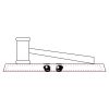 CRY047 - 13 7/8" x 4 1/4" Crystal Gavel on Black Base Thumbnail
