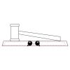 CRY047 - 13 7/8" x 4 1/4" Crystal Gavel on Black Base Thumbnail