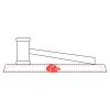 CRY047 - 13 7/8" x 4 1/4" Crystal Gavel on Black Base Thumbnail
