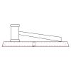 CRY047 - 13 7/8" x 4 1/4" Crystal Gavel on Black Base Thumbnail