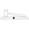 CRY047 - 13 7/8" x 4 1/4" Crystal Gavel on Black Base Thumbnail