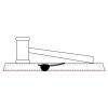 CRY047 - 13 7/8" x 4 1/4" Crystal Gavel on Black Base Thumbnail