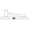 CRY047 - 13 7/8" x 4 1/4" Crystal Gavel on Black Base Thumbnail