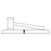 CRY047 - 13 7/8" x 4 1/4" Crystal Gavel on Black Base Thumbnail