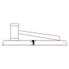 CRY047 - 13 7/8" x 4 1/4" Crystal Gavel on Black Base Thumbnail