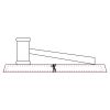 CRY047 - 13 7/8" x 4 1/4" Crystal Gavel on Black Base Thumbnail
