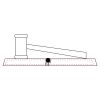 CRY047 - 13 7/8" x 4 1/4" Crystal Gavel on Black Base Thumbnail