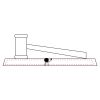 CRY047 - 13 7/8" x 4 1/4" Crystal Gavel on Black Base Thumbnail