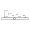 CRY047 - 13 7/8" x 4 1/4" Crystal Gavel on Black Base Thumbnail