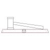 CRY047 - 13 7/8" x 4 1/4" Crystal Gavel on Black Base Thumbnail