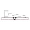 CRY047 - 13 7/8" x 4 1/4" Crystal Gavel on Black Base Thumbnail