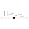 CRY047 - 13 7/8" x 4 1/4" Crystal Gavel on Black Base Thumbnail