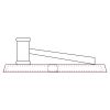 CRY047 - 13 7/8" x 4 1/4" Crystal Gavel on Black Base Thumbnail