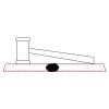 CRY047 - 13 7/8" x 4 1/4" Crystal Gavel on Black Base Thumbnail