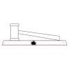 CRY047 - 13 7/8" x 4 1/4" Crystal Gavel on Black Base Thumbnail