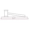 CRY047 - 13 7/8" x 4 1/4" Crystal Gavel on Black Base Thumbnail
