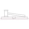 CRY047 - 13 7/8" x 4 1/4" Crystal Gavel on Black Base Thumbnail