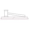 CRY047 - 13 7/8" x 4 1/4" Crystal Gavel on Black Base Thumbnail