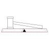 CRY047 - 13 7/8" x 4 1/4" Crystal Gavel on Black Base Thumbnail