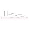CRY047 - 13 7/8" x 4 1/4" Crystal Gavel on Black Base Thumbnail