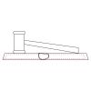 CRY047 - 13 7/8" x 4 1/4" Crystal Gavel on Black Base Thumbnail