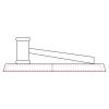 CRY047 - 13 7/8" x 4 1/4" Crystal Gavel on Black Base Thumbnail