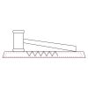 CRY047 - 13 7/8" x 4 1/4" Crystal Gavel on Black Base Thumbnail