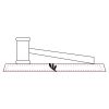 CRY047 - 13 7/8" x 4 1/4" Crystal Gavel on Black Base Thumbnail