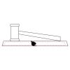 CRY047 - 13 7/8" x 4 1/4" Crystal Gavel on Black Base Thumbnail