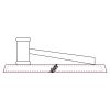 CRY047 - 13 7/8" x 4 1/4" Crystal Gavel on Black Base Thumbnail