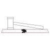 CRY047 - 13 7/8" x 4 1/4" Crystal Gavel on Black Base Thumbnail