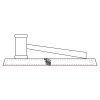 CRY047 - 13 7/8" x 4 1/4" Crystal Gavel on Black Base Thumbnail