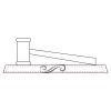 CRY047 - 13 7/8" x 4 1/4" Crystal Gavel on Black Base Thumbnail