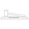 CRY047 - 13 7/8" x 4 1/4" Crystal Gavel on Black Base Thumbnail