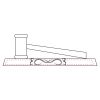CRY047 - 13 7/8" x 4 1/4" Crystal Gavel on Black Base Thumbnail