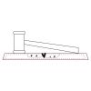 CRY047 - 13 7/8" x 4 1/4" Crystal Gavel on Black Base Thumbnail