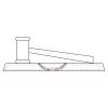 CRY047 - 13 7/8" x 4 1/4" Crystal Gavel on Black Base Thumbnail