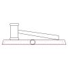 CRY047 - 13 7/8" x 4 1/4" Crystal Gavel on Black Base Thumbnail