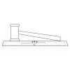 CRY047 - 13 7/8" x 4 1/4" Crystal Gavel on Black Base Thumbnail