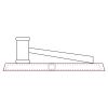 CRY047 - 13 7/8" x 4 1/4" Crystal Gavel on Black Base Thumbnail