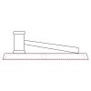 CRY047 - 13 7/8" x 4 1/4" Crystal Gavel on Black Base Thumbnail