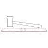 CRY047 - 13 7/8" x 4 1/4" Crystal Gavel on Black Base Thumbnail