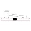 CRY047 - 13 7/8" x 4 1/4" Crystal Gavel on Black Base Thumbnail